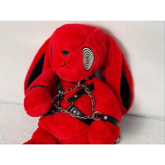 Dolls Kill/Club Exx Faux Fur Bunny Backpack - Red - Picture 5 of 9